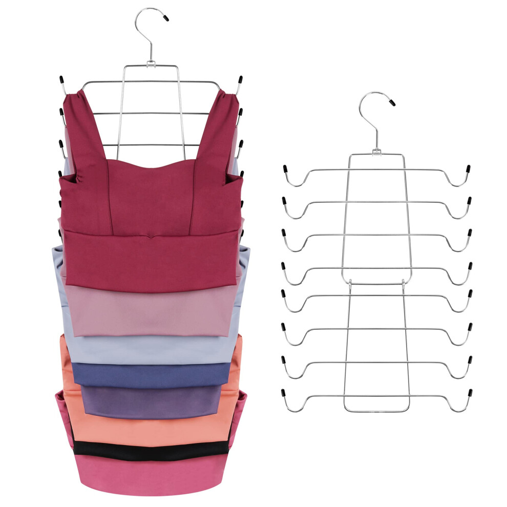 ZEDODIER 2 Pack Tank Top Hanger Space Saving Bra Hangers Non-Slip Ha