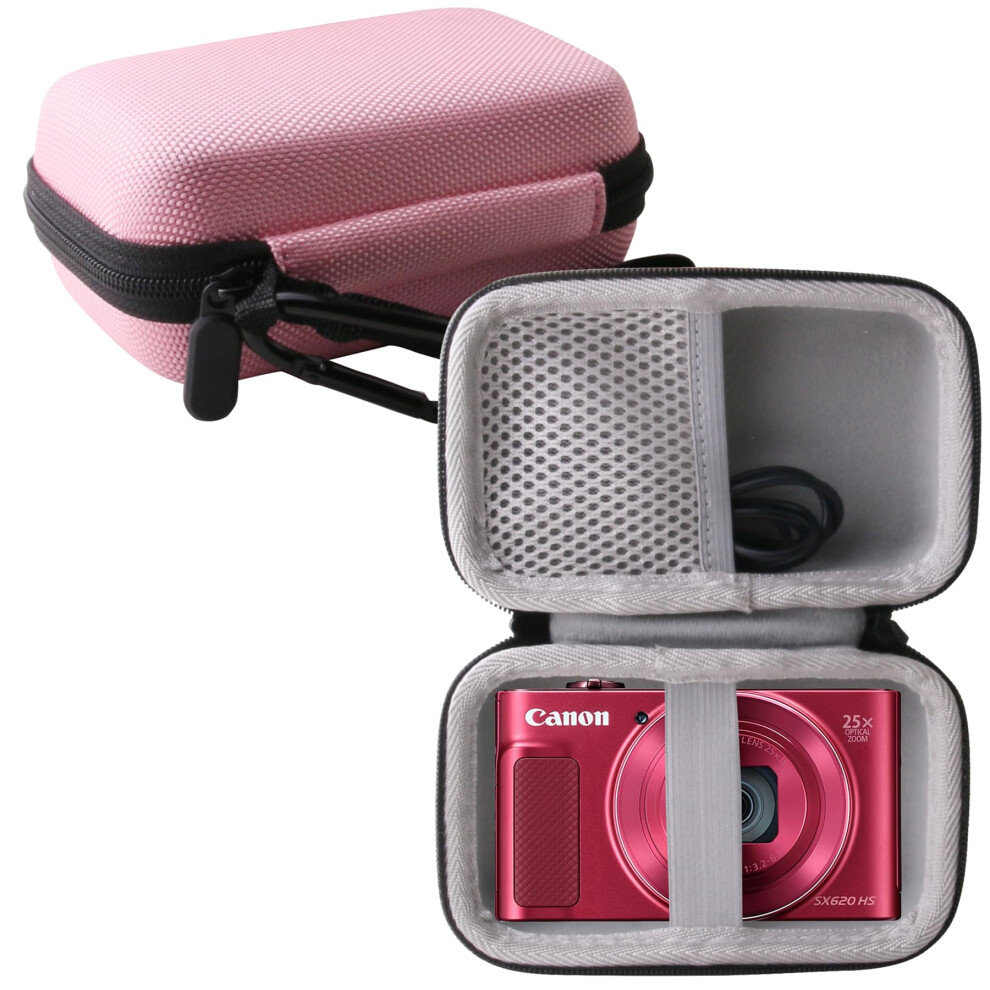 Werjia Hard Carrying Case Compatible With Canon Powershot Sx720 Sx620 Sx730 Sx740 G7x Digital Camera (Storage Case ) Pink 9414056486151