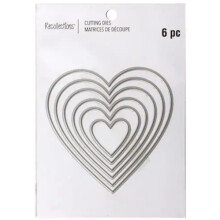MSPCI Recollections 6 stk Heart Cutting Dies Nesting Stacking Love