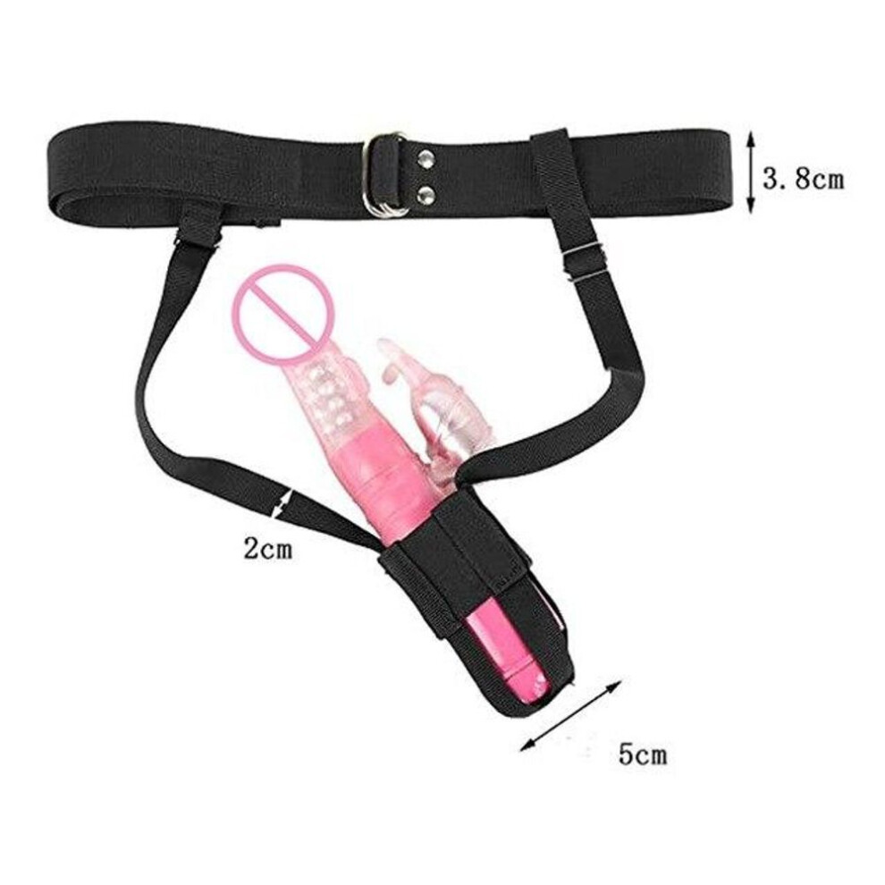 (black) Sm Belt Vibrator Harness Holder Adjustable Waist Wearable Design Constrained Forced Strap For Dildo Wand Massager Adult Sex Toys