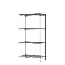 4-Shelf Narrow Storage Unit With Height Adjustable Shelves and Levelling Feet