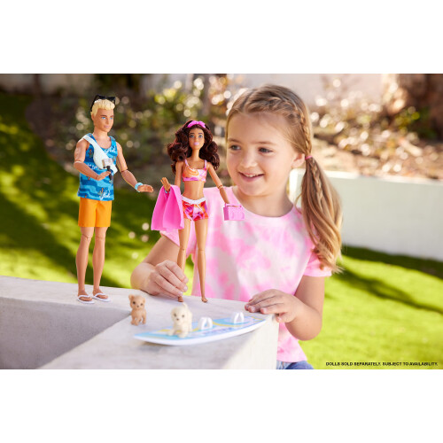 Barbie Barbie HPL69 Κούκλα Surf με Αξεσουάρ Πακέτου Παιχνιδιού για Παιδιά από 3 Ετών 1