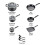 Tefal T-fal Signature Σετ Αντικολλητικών Σκευών 12 Τεμαχίων, Ασφαλές για Φούρνο 350F 2