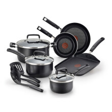 T-fal Signature Nonstick Cookware Set 12 Piece Oven Broiler Safe 350F