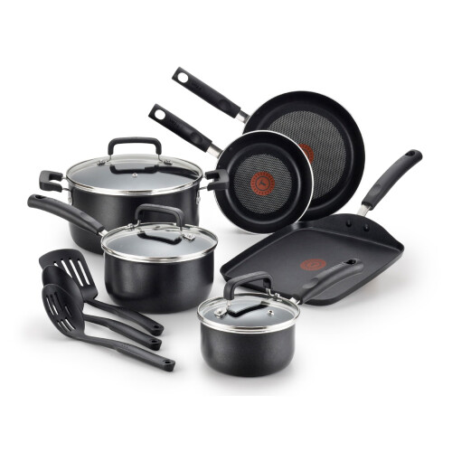 Tefal T-fal Signature Σετ Αντικολλητικών Σκευών 12 Τεμαχίων, Ασφαλές για Φούρνο 350F