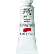 Winsor Newton Designers Gouache 14 ml 047oz tube Permanent Alizarin Crimson