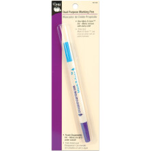 Dritz Dual Purpose Disappearing Ink & Mark-B-Gone  Marking Pen  Blue a