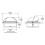 Ritchie Compass, montage encastr   , 3"" Combi, noir 2