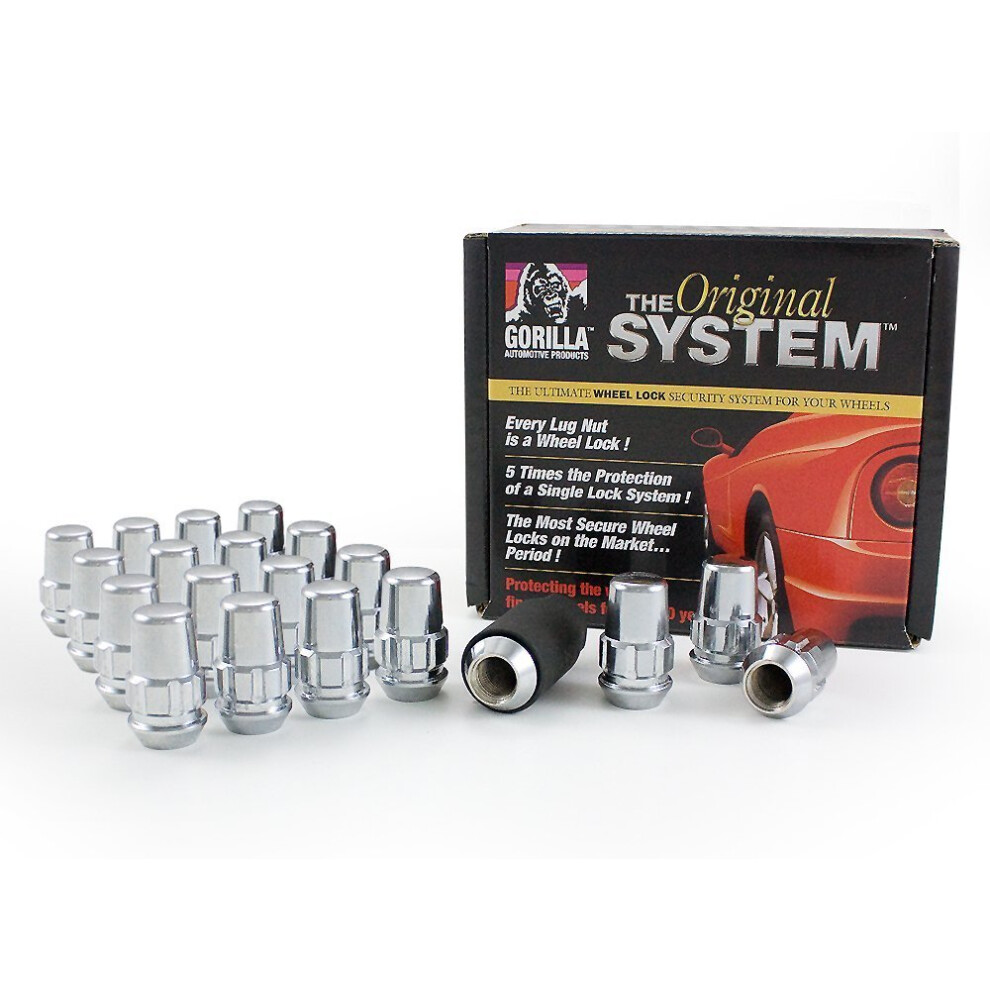 Gorilla Automotive 71634N ""The System"" Acorn Wheel Locks (12mm x 1.5