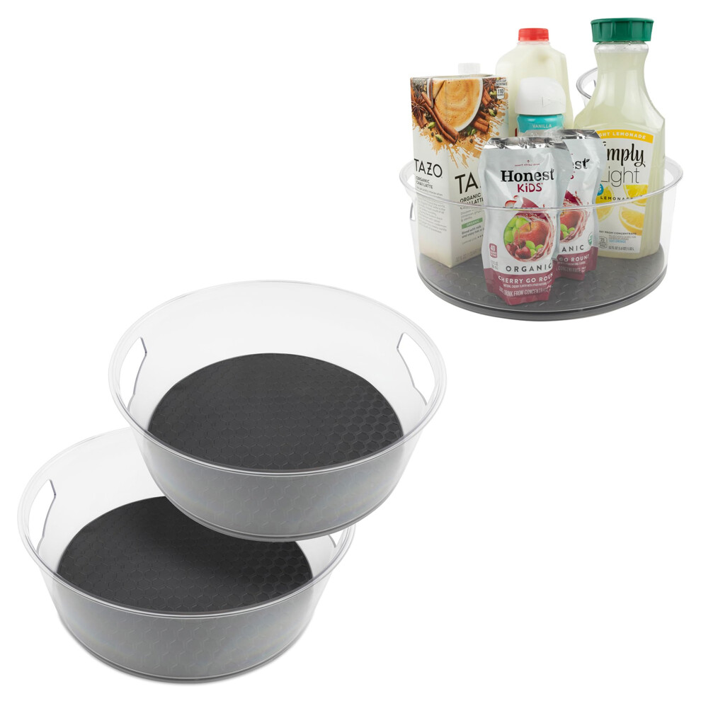 Lot De 2 Grands Plateaux Tournants Lazy Susan Spectrum Hexa Ronds Pour Armoire, R Frig Rateur, Garde-Manger, Table, Tag Re-image