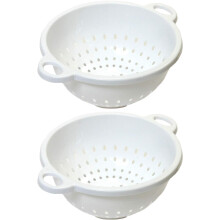 Chef Craft 5-Quart Deep Colander White 11 by 5 inch (2-Pack)