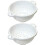 Chef Craft  5-Quart  Deep Colander  White  11 by 5 inch (2-Pack) 1