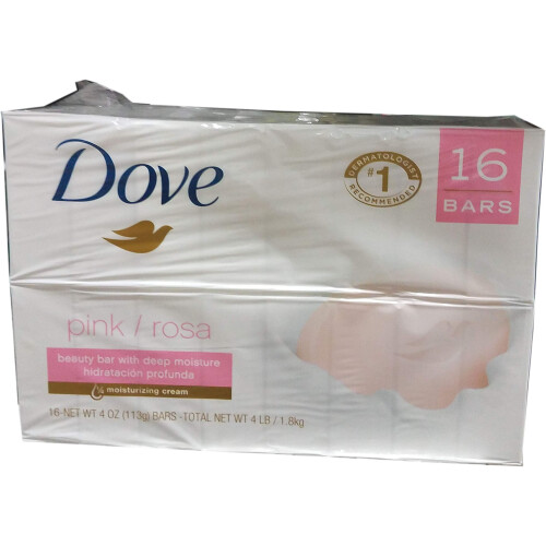 Dove Ροζ Σαπούνι (16/4 Oz Καθαρό Βάρος 64 Oz)