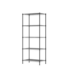 5-Shelf Narrow Storage Unit With Height Adjustable Shelves and Levelling Feet