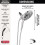 Duche Delta 75687D, Componentes Universais, Cromado 4
