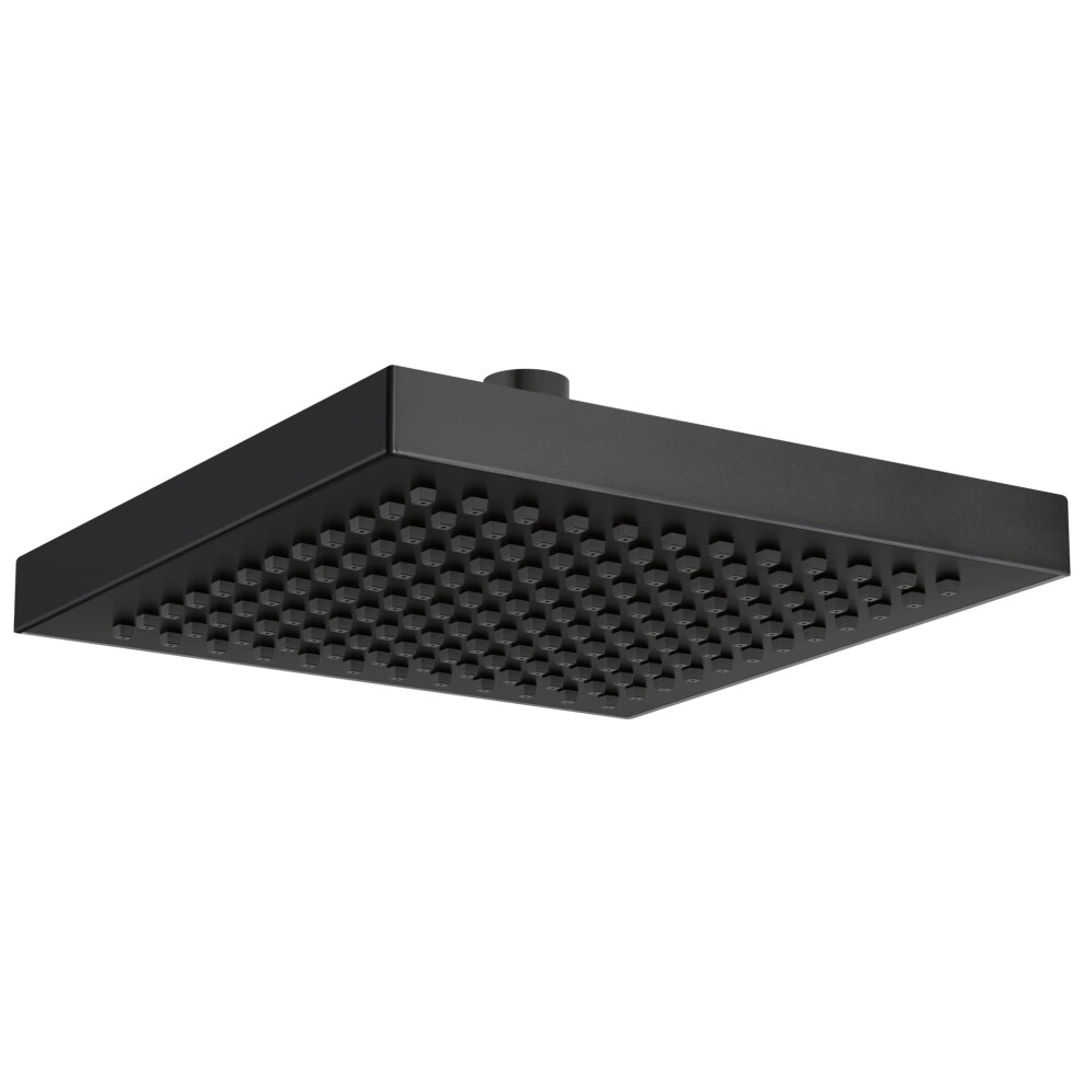 Delta Faucet SingleSpray Rain Shower Head Black  Rainfall Shower Head  Black Square Shower Head  Matte Black Rainfall Shower He-image-OPC-PFRSDCT-NEW