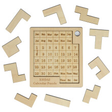 Kalenderpuzzle aus Holz – 365 Tage Datumspuzzle, Adventskalender für Kinder, Teenager und Erwachsene – Stressabbau und Fokustraining