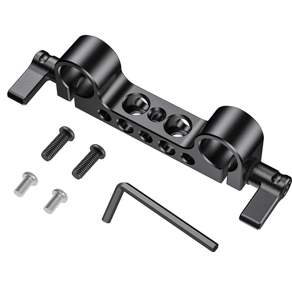 SmallRig Railblock ultra l   ger de 15 mm, pince de fixation pour tige de 15 mm avec filetage 1/4""-20 pour Sony, Canon et autres appareils photo re