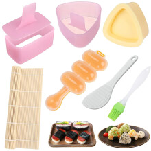 7 Pack Onigiri Moule de riz moule Musubi Maker Kit non bton Spam Musubi fabric