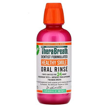 TheraBreath Healthy Smile Rinse  Sparkle Mint  16 Oz