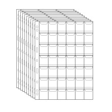 Coin Pocket Pages - 42 Pockets Standard 9-Hole Coin Pocket Inserts Col