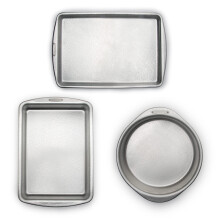 Doughmakers 40056 Ensemble de prechauffle de qualite commerciale de qualite superieure de 3 poeles a patisserie 10 x 15 feuille 9 x 13 Pan 9 pouc