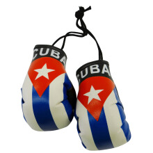 Cubaanse vlag mini bokshandschoenen om boven uw autospiegel te hangen Nieuw