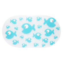 Bizzu Large Non-Slip Baby Bath Mat With Strong Suction Cups  Baby Bath