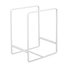 Yamazaki Home Rack Stand StoragePlate Holder Steel Large Dish Organizer White