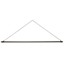 Evergreen Flag Beautiful Black Metal Dowel Garden Flag Hanger | 16"" Wide x 5"" High | Front Door Home Decor | Holiday Entrance House Sign