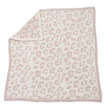 Barefoot Dreams CozyChic in The Wild Babydecke Dusty Rose/Creme