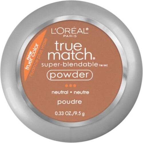 L'Oreal Paris True Match Super-Blendable Puder, Cappuccino, 0.33 oz.