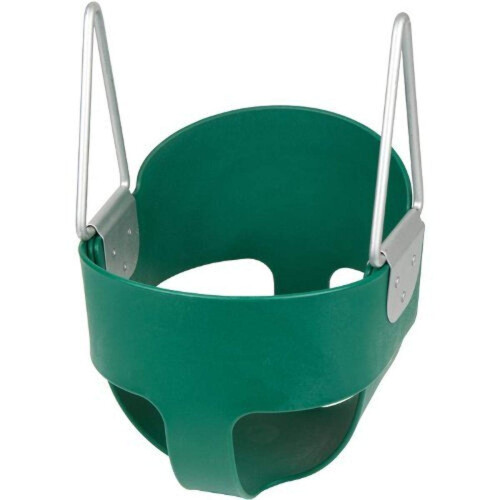 Swing Set Stuff Highback Full Bucket (gr  n)    nur Sitz    mit SSS-Logo-Aufkleber