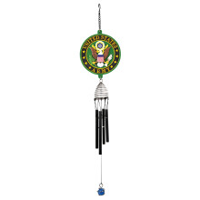 Red Carpet Studios 15171 Patriot Military Wind Chime  21-Inch  Army