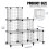 (12-cube) Cube Wire Storage Shelves, Versatile DIY Bookcase and Shelving Unit 3
