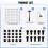 (12-cube) Cube Wire Storage Shelves, Versatile DIY Bookcase and Shelving Unit 11