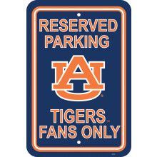 Fremont Die NCAA Auburn Tigers Πινακίδα, 12" x 18", Πινακίδα για Κρατημένο Παρκάρισμα
