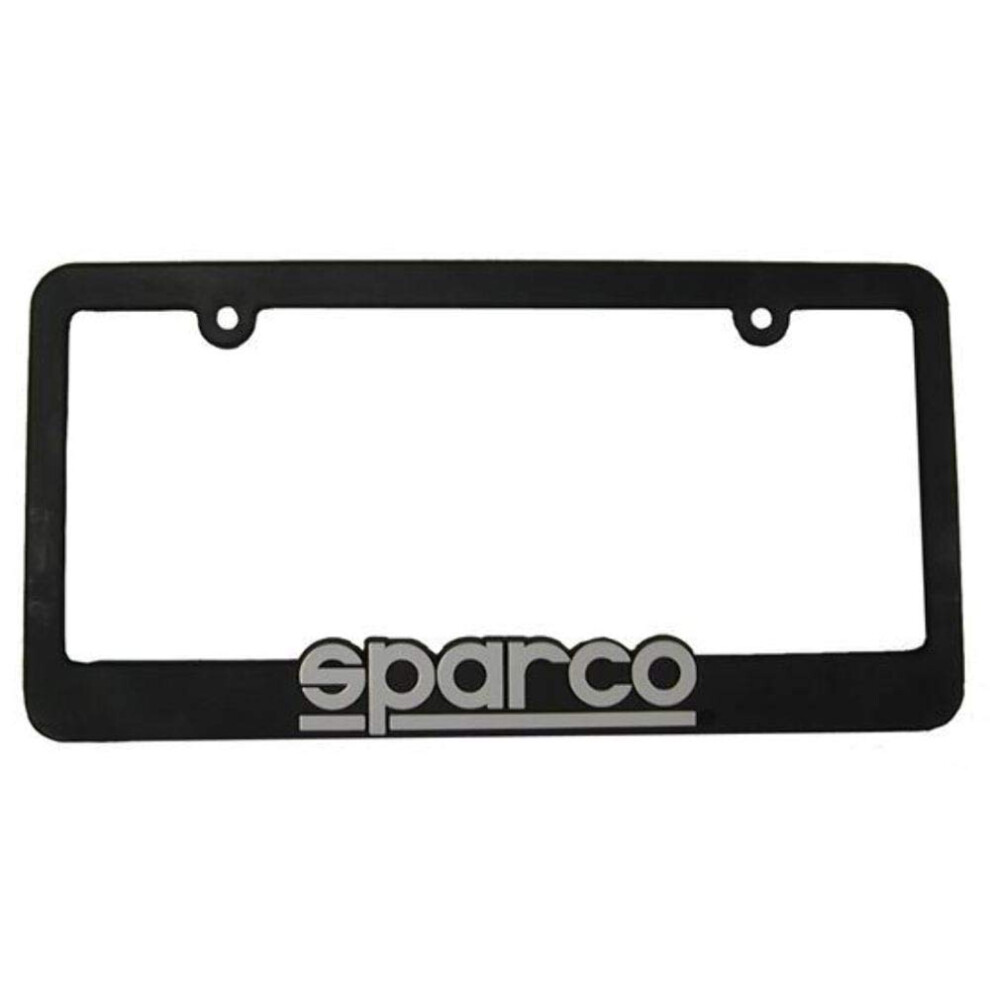 Cadre de plaque d'immatriculation en plastique Sparco SP099FRAME Noir