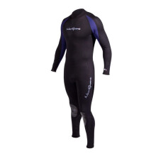 NeoSport 5 mm Neopren-Overall mit Rei  verschluss f  r Herren, Schwarz/Blau, XL