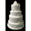 Designer Stencils Mexican Tile Cake Stencil Tier 1  Beigesemitransparent 2