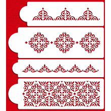 Designer Stencils Mexican Tile Cake Set foodgrade stencil 2 X 106 34 X 119 13 X 12 4 X 12