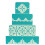 Designer Stencils Mexican Tile Cake Stencil Tier 1  Beigesemitransparent 3