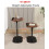 C-Shaped Flip Sofa Side End Table Small Coffee Laptop Table 45cmx30cm 7