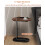 C-Shaped Flip Sofa Side End Table Small Coffee Laptop Table 45cmx30cm 13