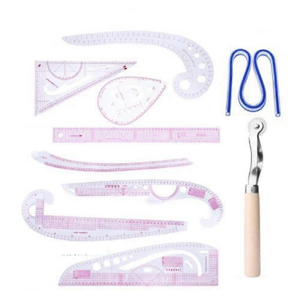 Styling and Sewing Curve Ruler, Grading Ruler, Clothing Ruler and Pattern Making Ruler for Fashion Design