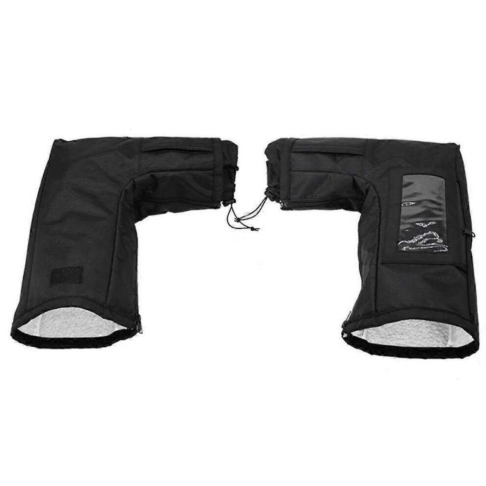 ATV Gloves Waterproof, Front Wind-Breaking Guard Motorcycle Gloves Snowmobile Handlebar Gloves for Sportsman Scrambler-image-OPC-PG92PTQ-NEW