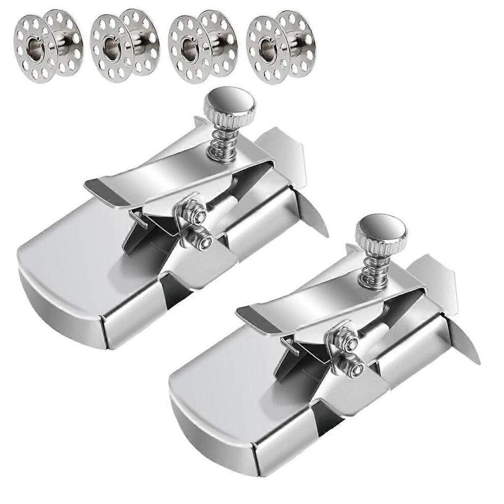 2PCS Magnetic Seam Guide for Sewing Machine,Magnetic Sewing Guide with Clip,Sewing Clips,Sewing Rolled Hemmer Foot