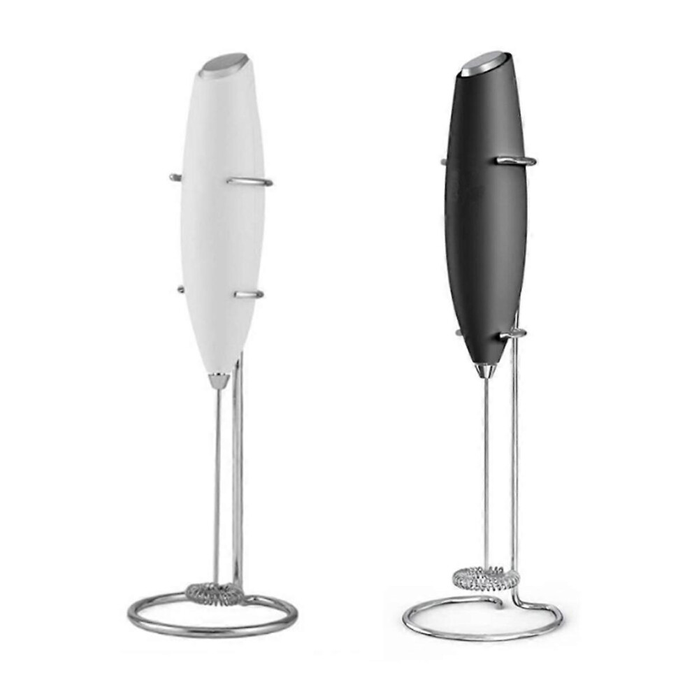 Milk Frother Hand Mixer Stainless Steel Electric Matchas Whisk Handheld Mixer with Stand for Coffee Greens Protein &More
