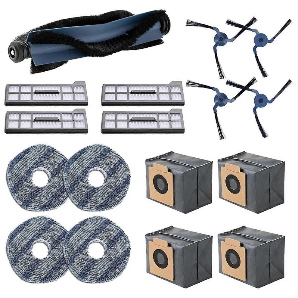 For X10 Pro Omni Robot Vacuum Cleaner Main Side Brush Hepa Filter Mop Cloth Pads Dust Bags Spare Parts