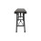 2Pcs Black Rattan Effect Plastic Outdoor Garden Folding Bench Set 3